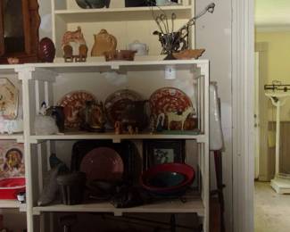 AMISH Hat, Stove Top Hat, Glassware, etc