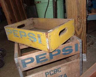 Wooden PEPSI  Drink Crates