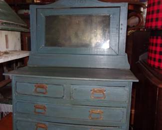 Small Salesman Sample Dresser w/Mirror