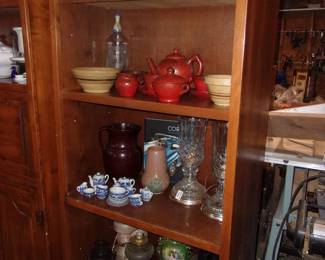 Yellow ware Bowls, etc