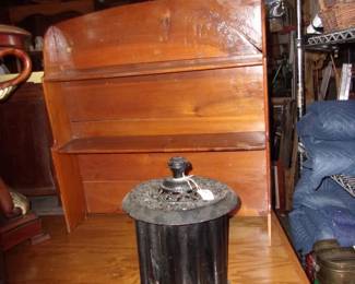 Candle Mold, Wooden Shelf