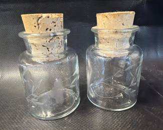 Antique apothecary jars / canisters.