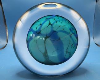 Hand Blown glass art pieces. Paperweights. 