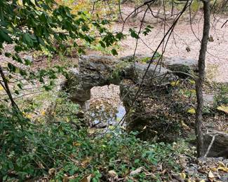 Spring and rock formations on the Fulbright Trail