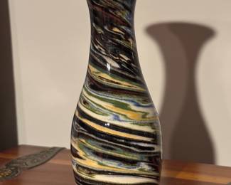 Vintage Desert Sands Mission Swirl vase by Ferrel Evans. Super cool. Super sought after. 