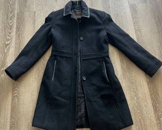 Black Coach Coat  Authenticated