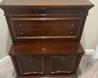 French Henry II Style Wood Cabinet