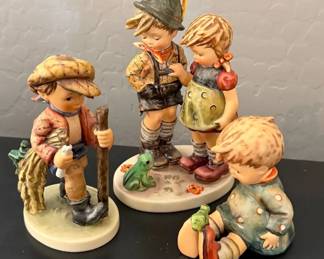 Hummel Figurines  Timid Hummels  Little Sister, Friend or Foe,  On Secret Path