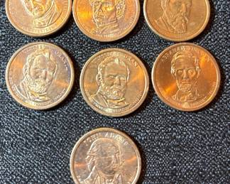 7 Presidential Coins