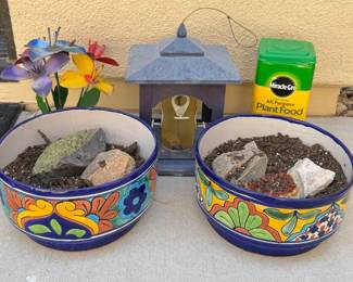Talavera Pots  Bird Feeder
