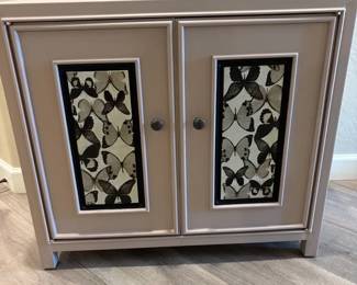 Cute Dusty Mauve Butterfly Cabinet.