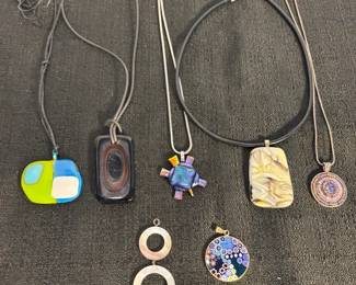 Art Glass Necklace Pendants