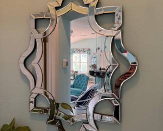 Designer Beveled Wall Mirror