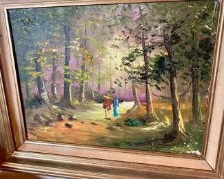 original oil on canvas signed A Martinez