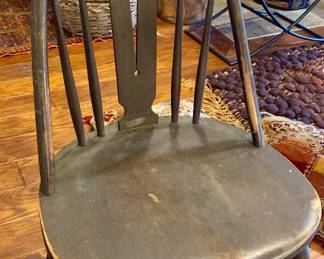 Late 19th c Windsor chair made by the  Sheboygan  Chair Company 
