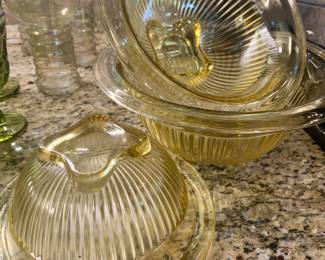 depression glass molds--set of three