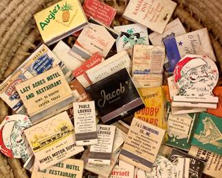 Vintage area matchbooks