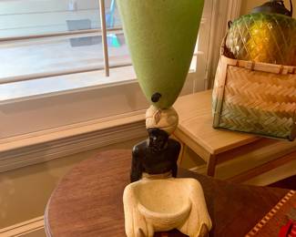 MCM Blackamoor TV Lamp