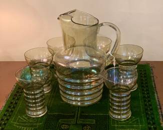 Dunbar Glass Company in the Aramis pattern--from late 1930s