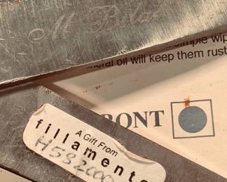 the maker of each pair of these shears are signed by maker