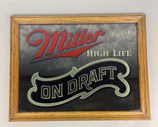 Miller High Life Bar Mirror