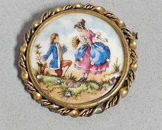 Limoges Brooch