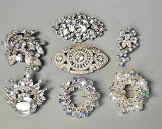 Vintage Rhinestone Brooches