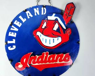 Cleveland Indians Metal Wall Hanging