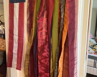 American Flag and Funky Curtains