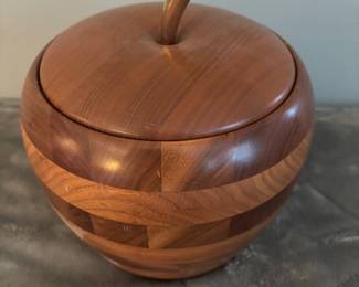SOLID WALNUT APPLE ICE BUCKET