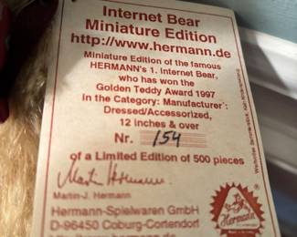 BEAR'S CERTIFICATION