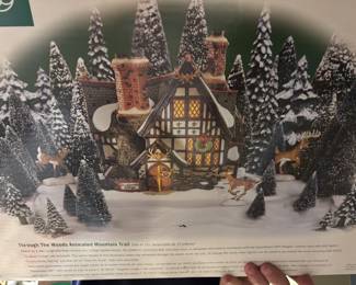 DEPT. 56 BASE AND 4 REINDEERS ONLY. TREES PRICE