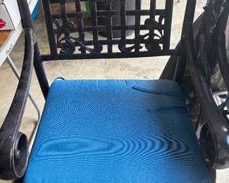 GENSUN PAIR OF CHAIRS W/ CUSHIONS