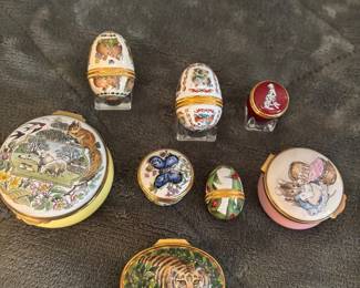 HALCYON DAYS ENAMEL TRINKET BOXES
