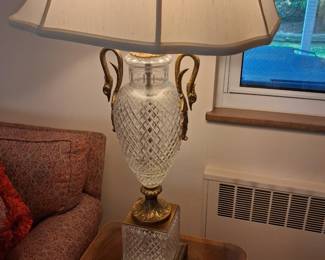 Pair of Crystal Lamps
