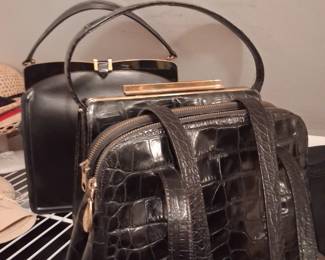 Vintage leather handbags