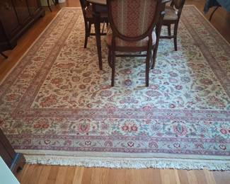 50 RAJ Sino Persian wool silk rug 11.6 x 9.0