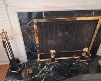 Brass Fireplace