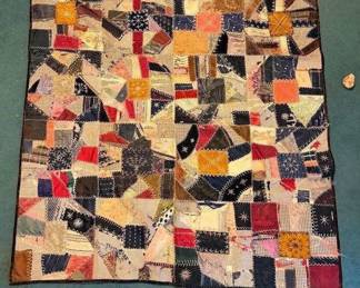 $125 Anatique CrAzY Quilt (dog bone for reference)