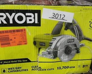 RYOBI 12 -Amps 4 in. Blade Corded Wet Tile Saw