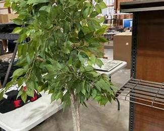 6-Foot Ficus Tree in Copper Metal Planter