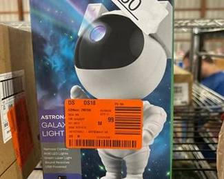 9.25 in. Sound React Multi-Color Integrated T10 1W LED Astronaut Galaxy Night Light