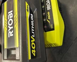 RYOBI 40V Lithium-Ion 4.0 Ah Battery and Fast Charger Kit