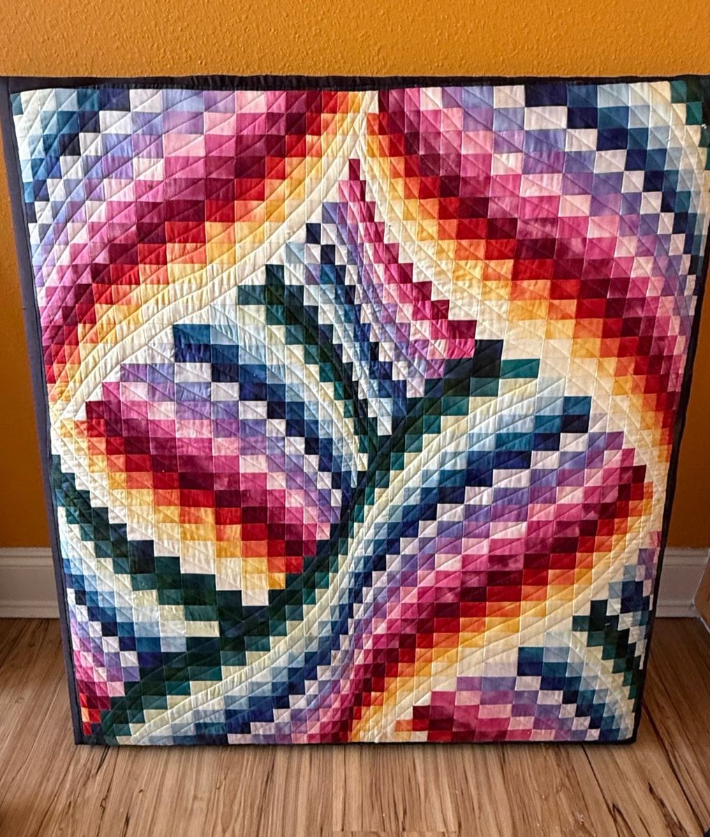 Bargello Geometric Quilt