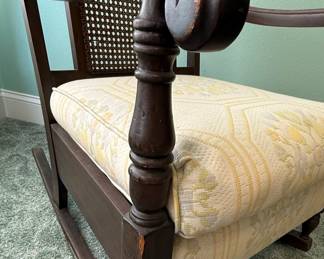 Cane Back Rocking Chair Style