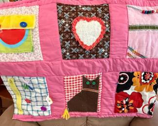 Handmade Children's Activity Quilt