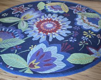 Nourison Fantasy Collection HP09 Indigo Round Rug