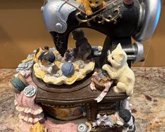 San Francisco Music Box Company "Whistle While You Work" Sewing Machine Music Box
