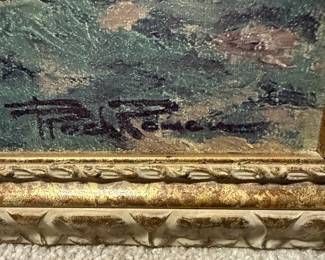 Poch Romeu "Jardi Colonial" Landscape Oil Painting