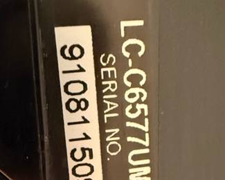 Sharp LC-C577UM Television